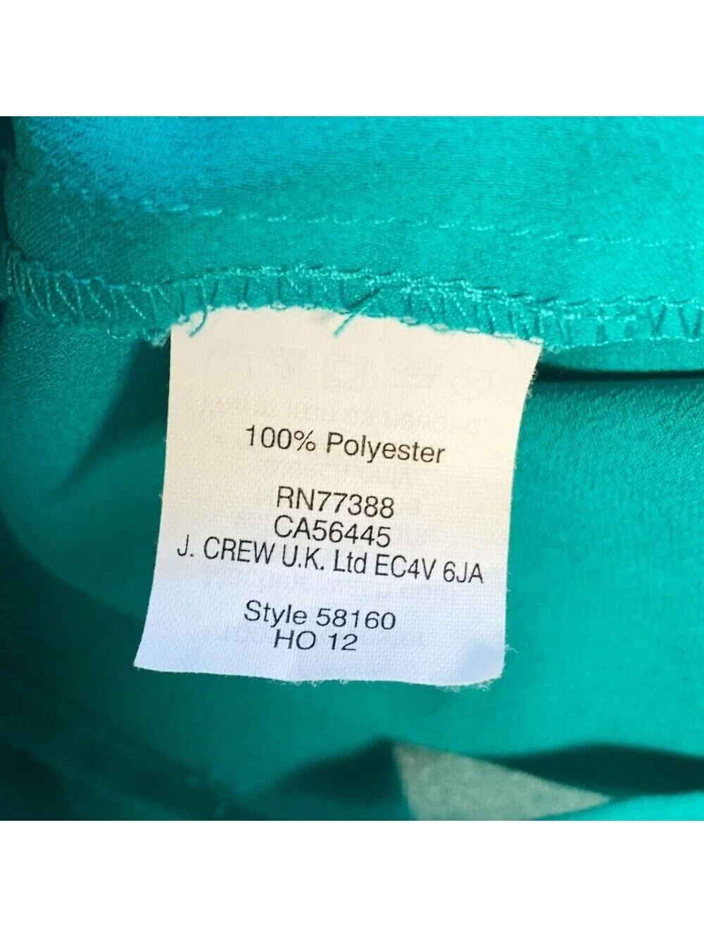 J.Crew Teal Green Ruffle Pleated Bib Blouse Long Sleeve Button Down Top 58160 2